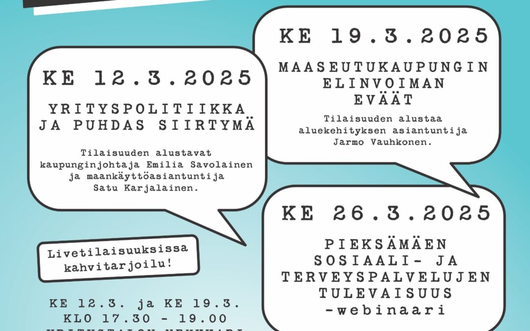 Pieksämäen yhteiset vaalikeskustelut