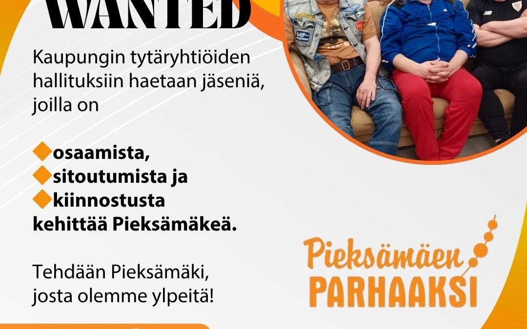 Haluatko antaa osaamistasi kotikaupunkisi hyväksi?